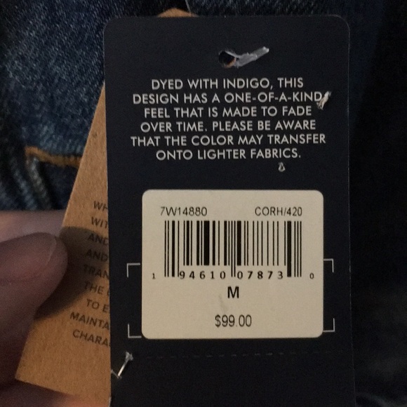 Lucky Brand distressed jean jacket - Picture 8 of 15